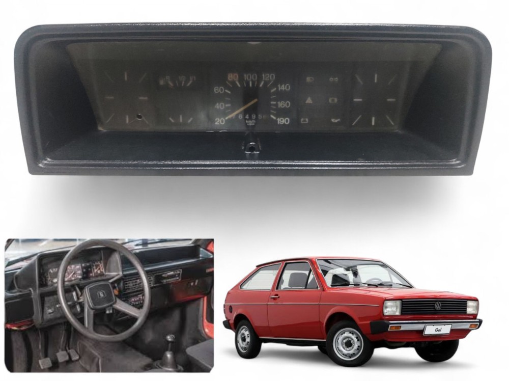 Painel Velocímetro Vw Gol Bx 1986 Original  Preto