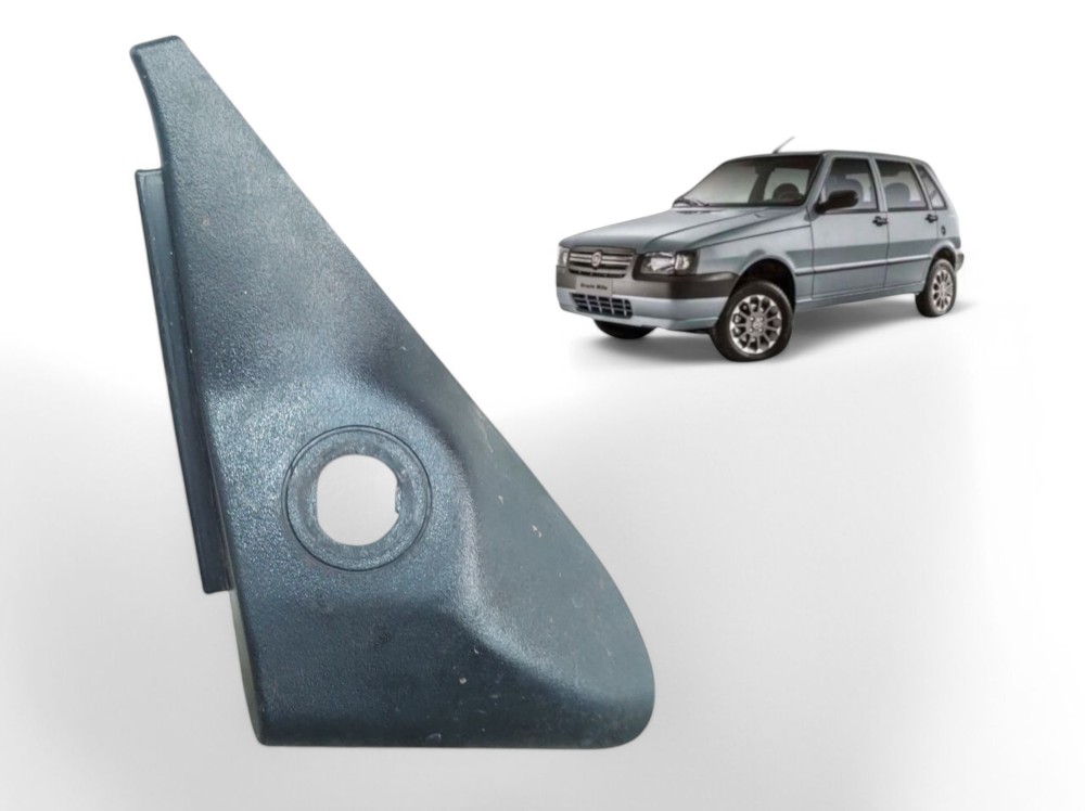 Moldura Interna Retrovisor Esquerdo Uno Mille 2004 A 2011 Preto