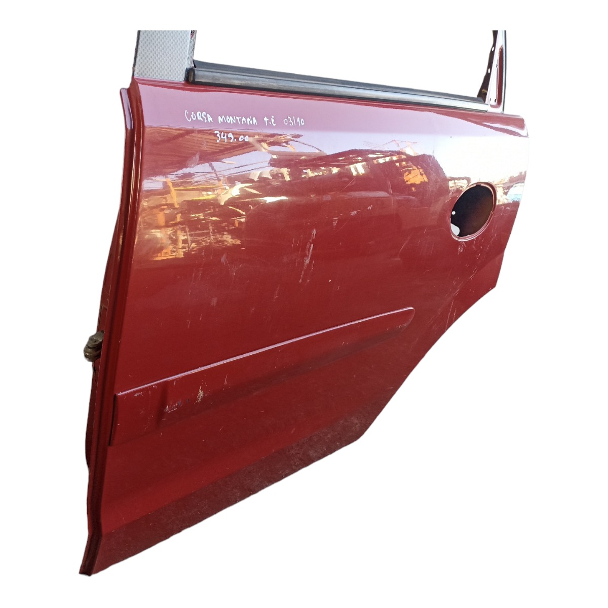 Porta Traseira Esquerda Corsa Montana 2003 A 2010 Traseira Esquerda Vermelho 6