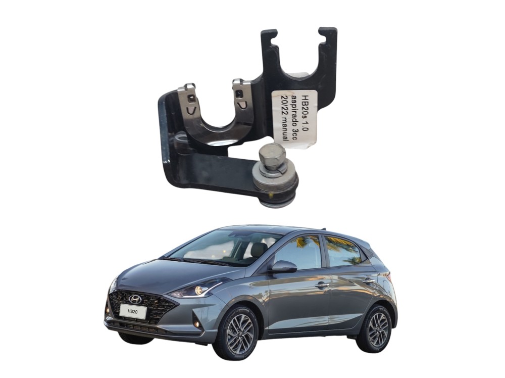 Suporte Cabos Marcha Trambulador Hb20 1.0 3cc 2019 A 2022 2