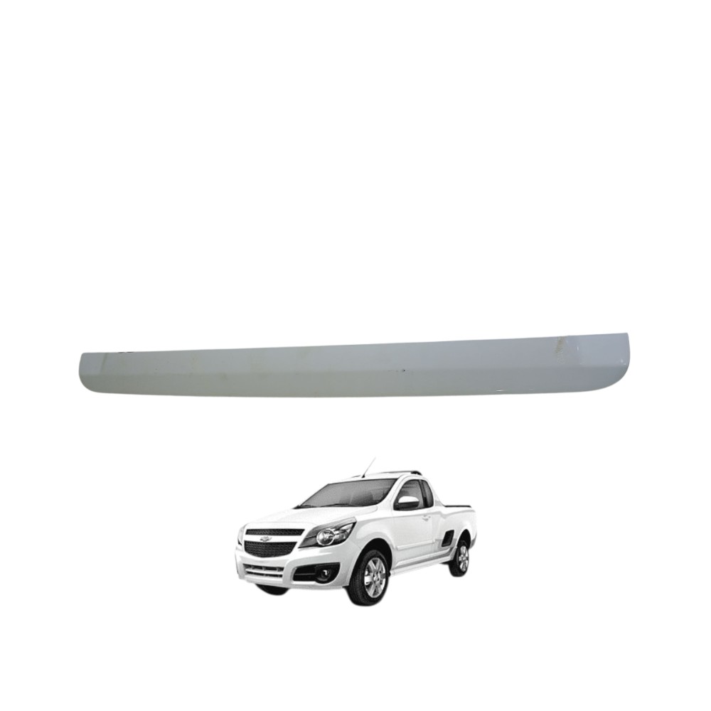 Friso Moldura Tampa Traseira Montana 2011 A 2019 Original Branco