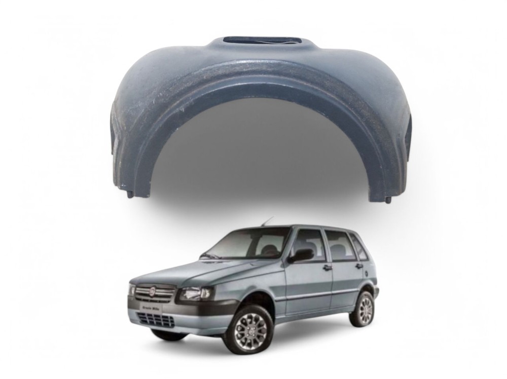 Moldura Superior Coluna Chave Seta Alerta Uno 2004 A 2011 – Preto