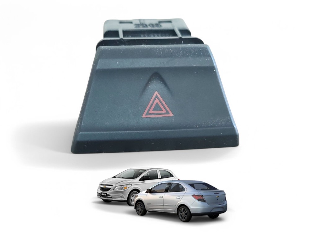 Botão  Pisca Alerta Onix Prisma 2013 A 2019 52046393 Preto
