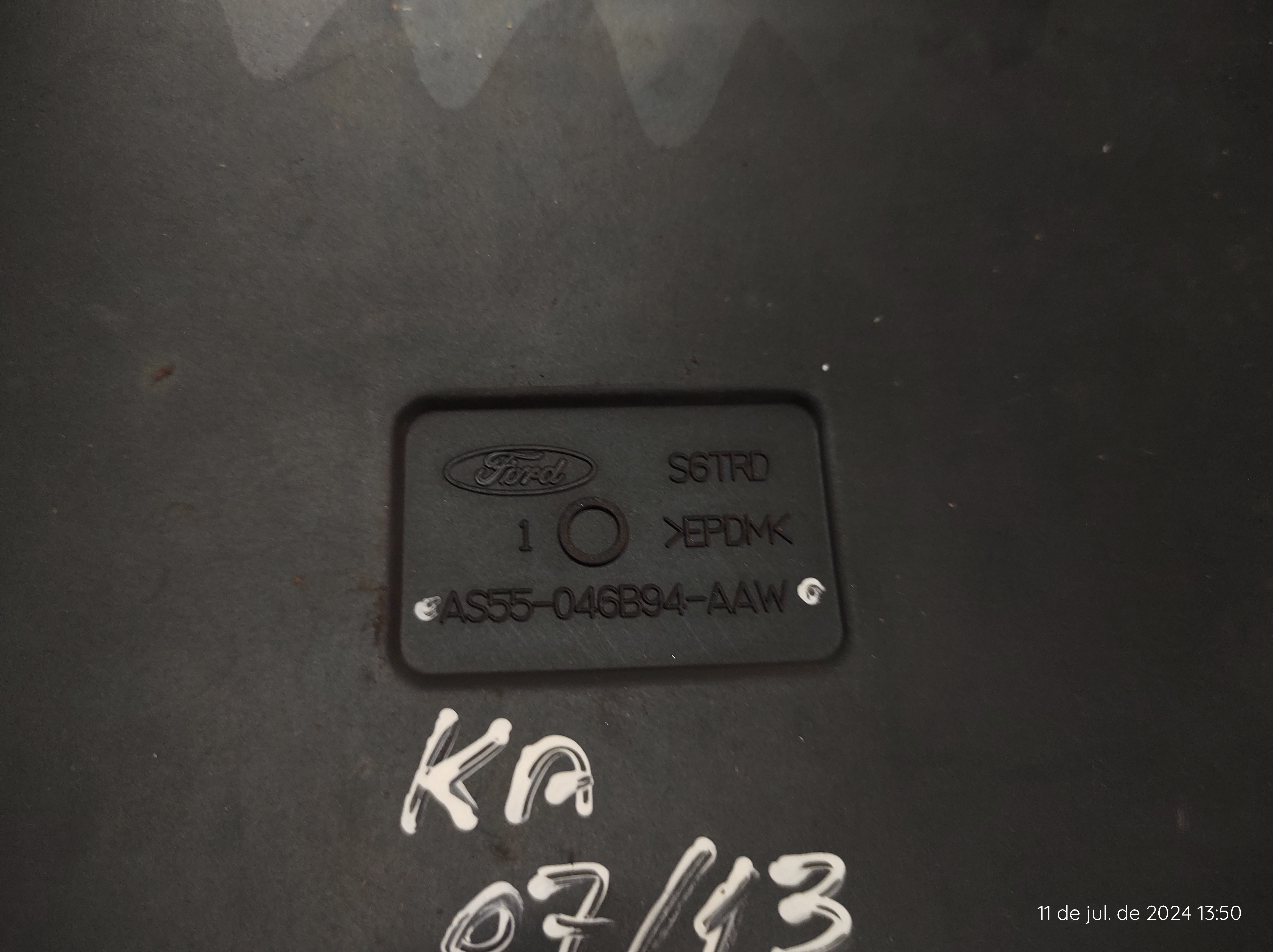 Tapete Porta Luvas Ford Ka 1.0 08 A 13 As55046b94aaw 4