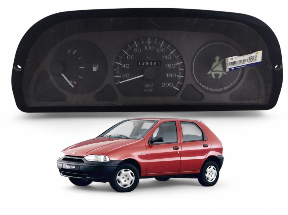 Painel Velocímetro Fiat Palio  1996 Até 2002 6062240010 Preto