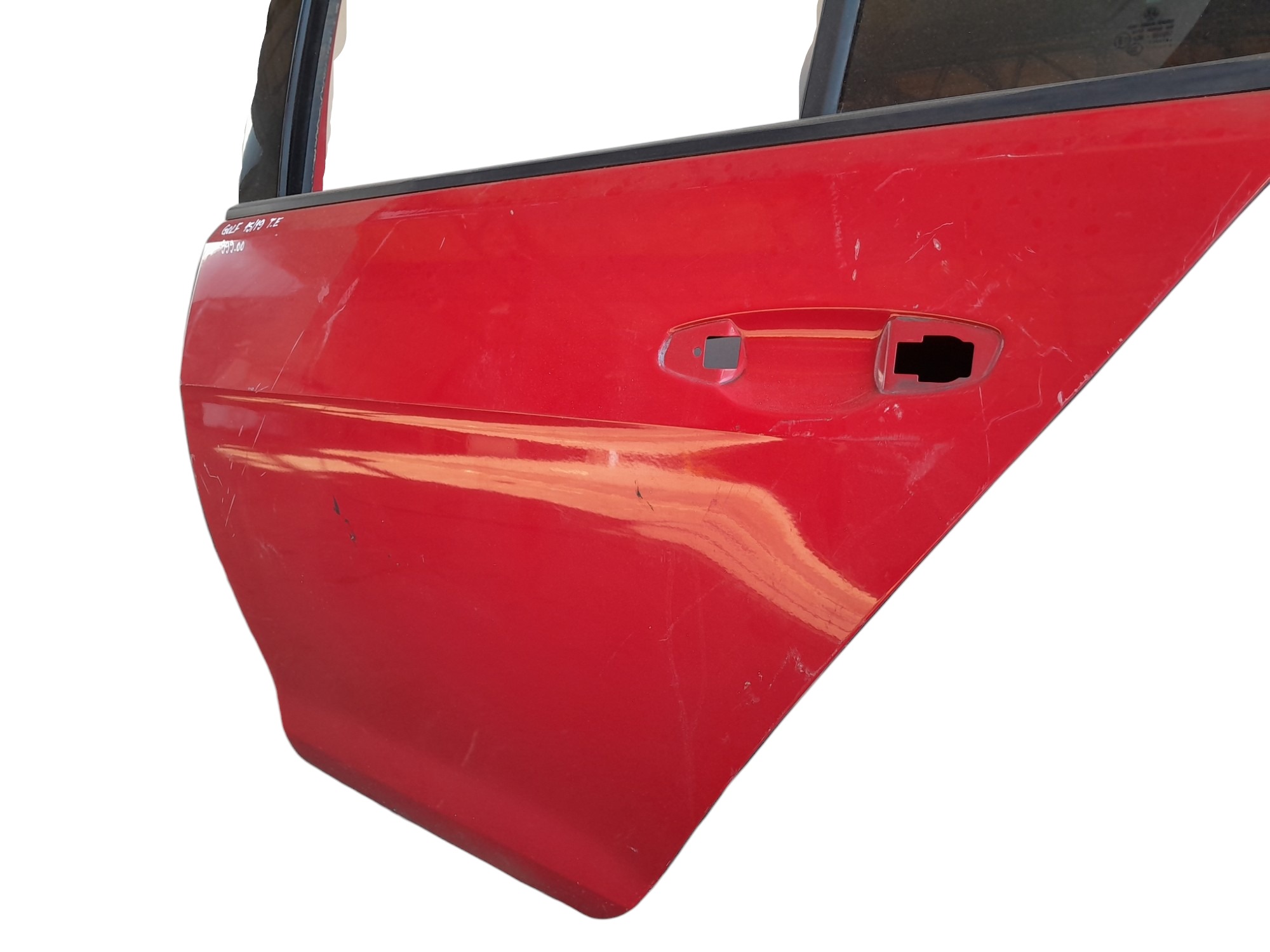 Porta Traseira Esquerda Volkswagen Golf 2015 A 2019 Traseira Esquerdo Vermelho 2