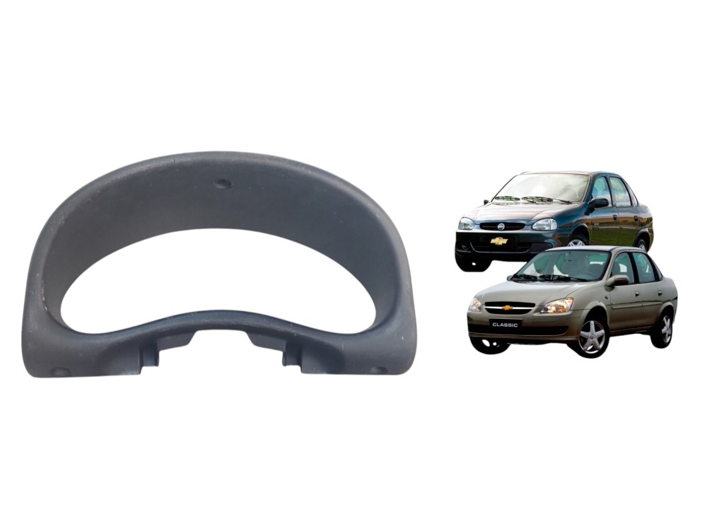 Moldura Painel Instrumento Velocímetro Gm Corsa 1994 A 2016 Preto