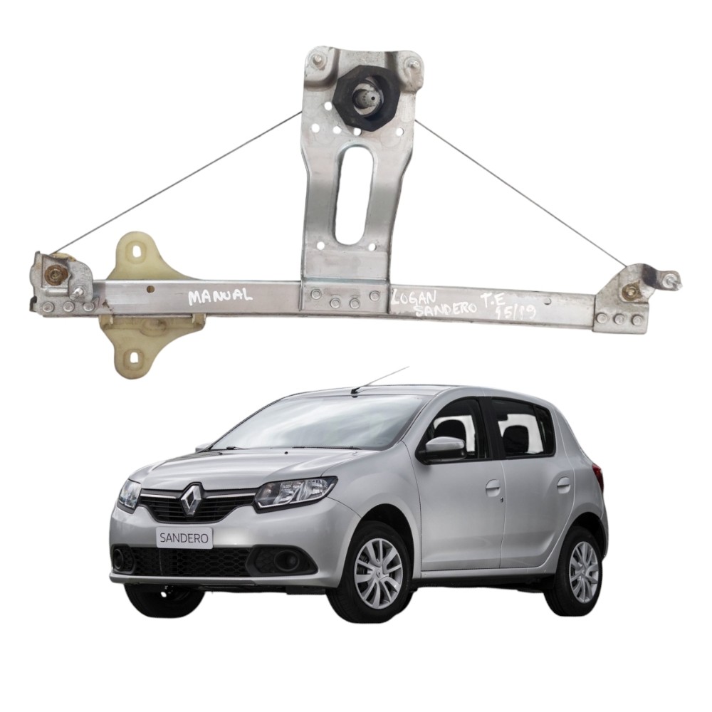 Máquina Vidro Manual Traseiro Esquerdo Sandero 2015 A 2020 1