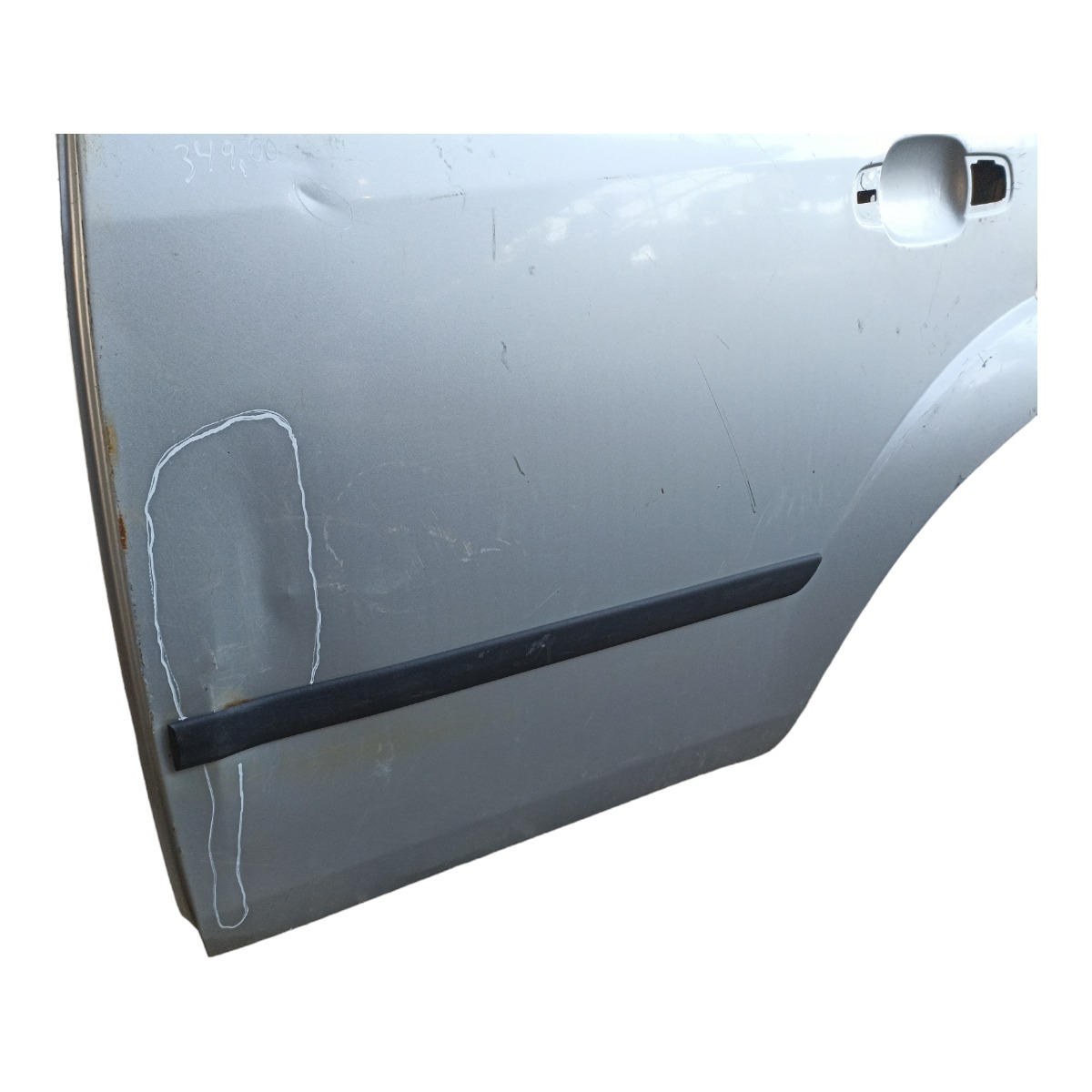 Porta Traseira Esquerda Ford Fiesta 2004 A 2012 Com Avarias Traseira Esquerda Prata 3