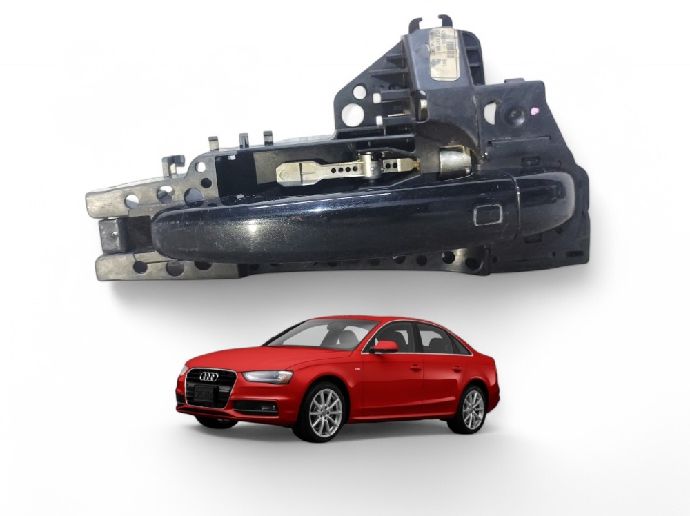 Maçaneta Externa Traseira Direita Audi A4 2013 A 2016 Origin Preto Traseira