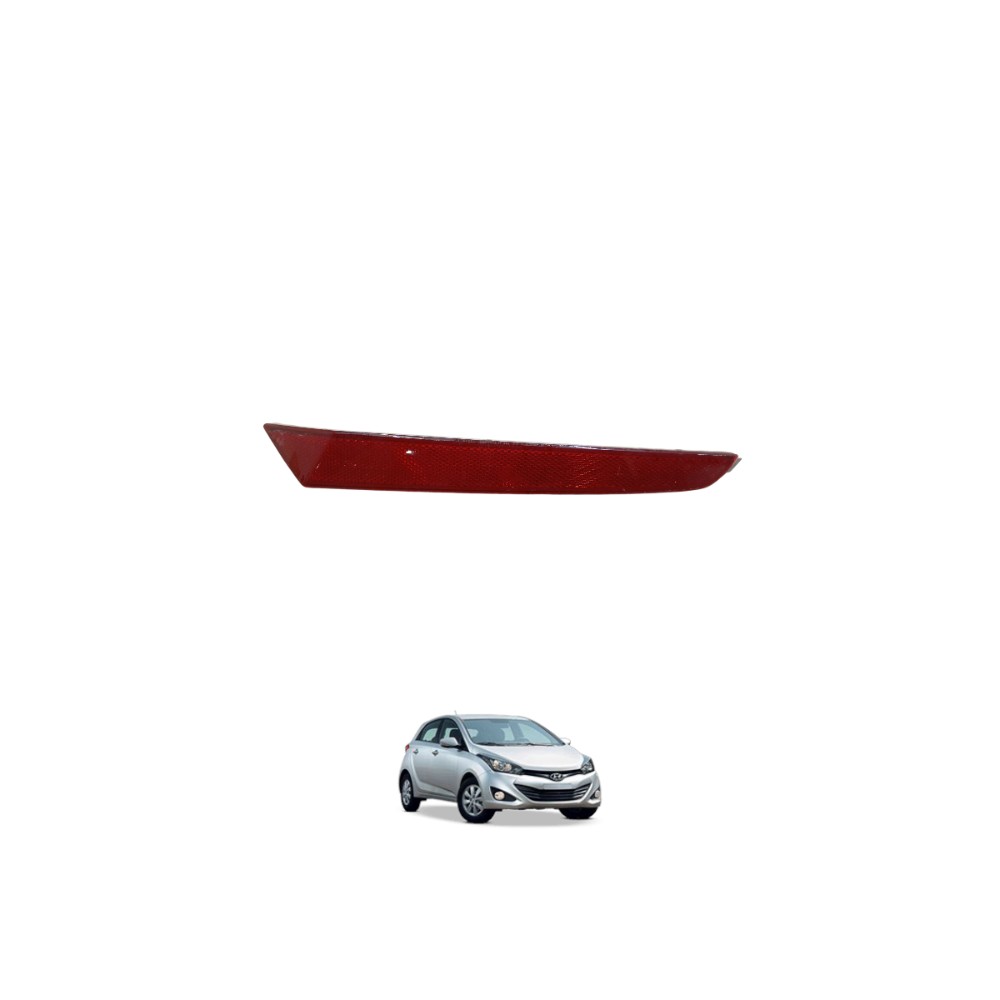 Refletor Direito Parachoque Traseiro Hb20 2016/2019 Original Vermelho