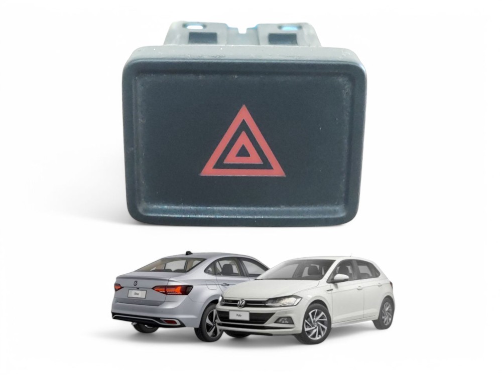Botão Pisca Alerta Polo Virtus 2017 A 2022 2q0953509 Preto