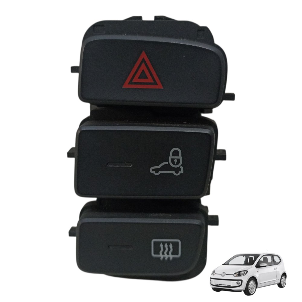 Botão Pisca Alerta Trava Desembaçador Volks Up 2014 A 2021