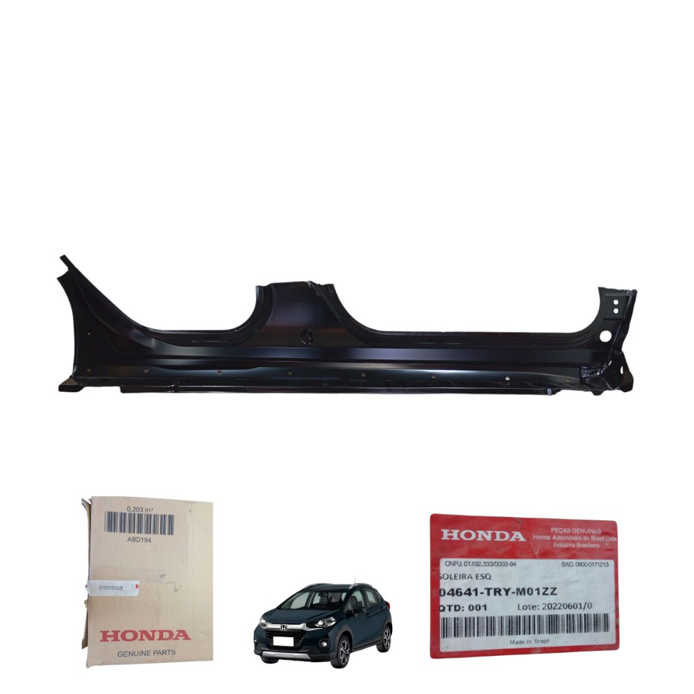 Caixa Soleira Esq Honda Wrv 2018 19 20 2021 04641trym01zz Preto