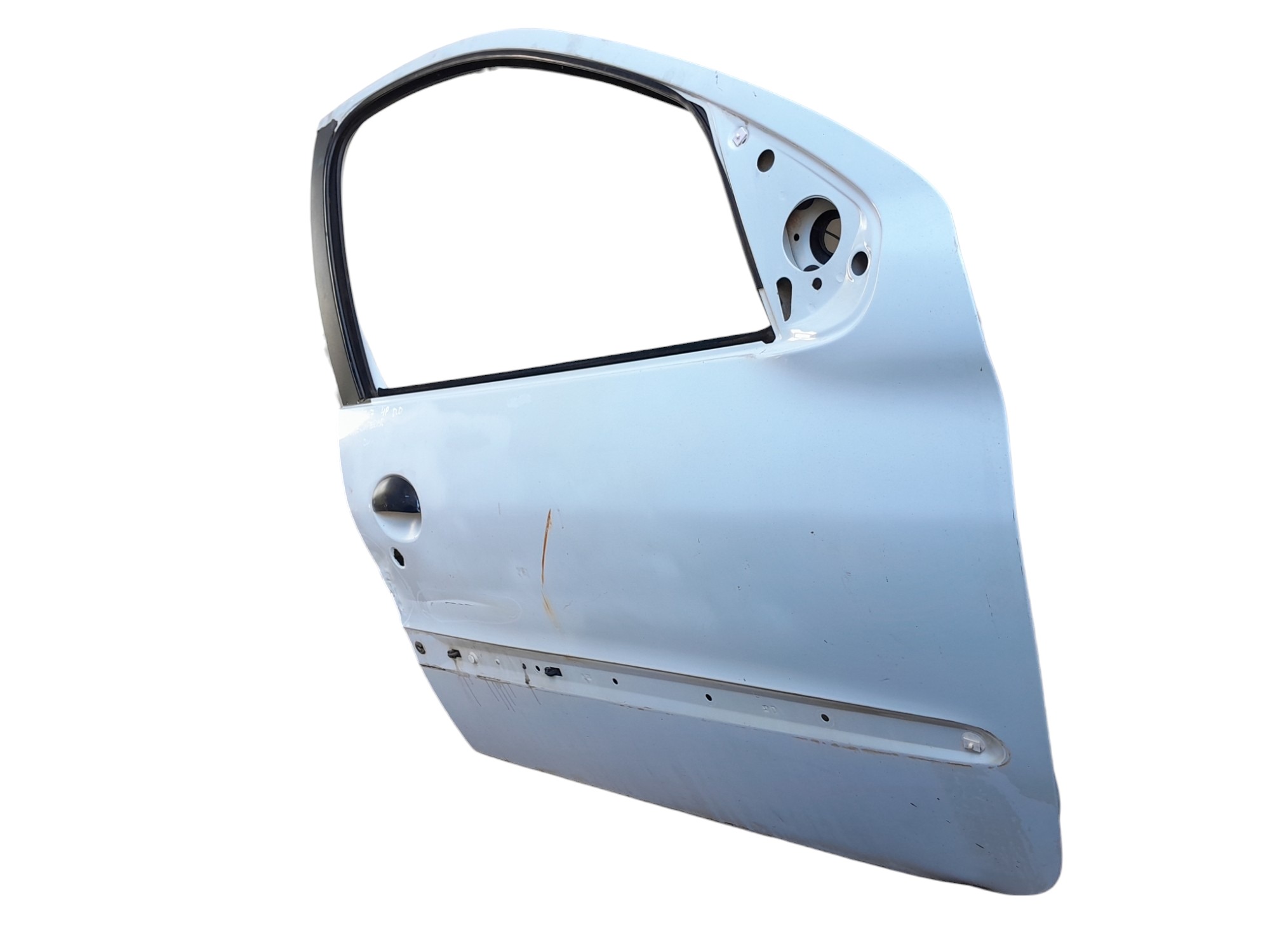 Porta Dianteira Direita Peugeot 206 207 4p Para Recuperar  Dianteira Direito Branco 2