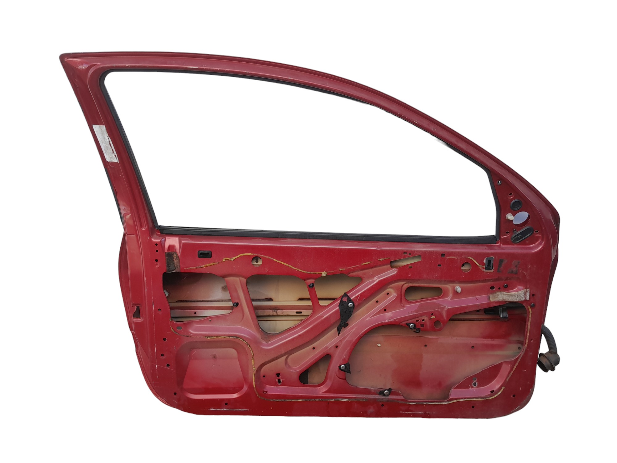 Porta Lado Esquerdo Peugeot 206 2 Portas Original  Dianteira Esquerdo Vermelho 3