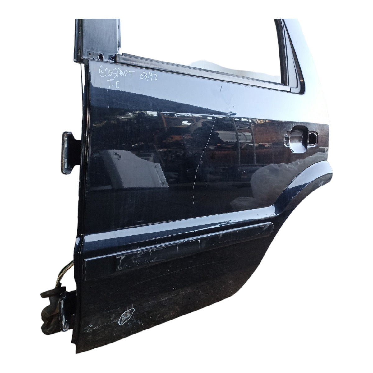 Porta Traseira Esquerda Ford Escosport 2003 A 2012 Traseira Esquerdo Preto 4