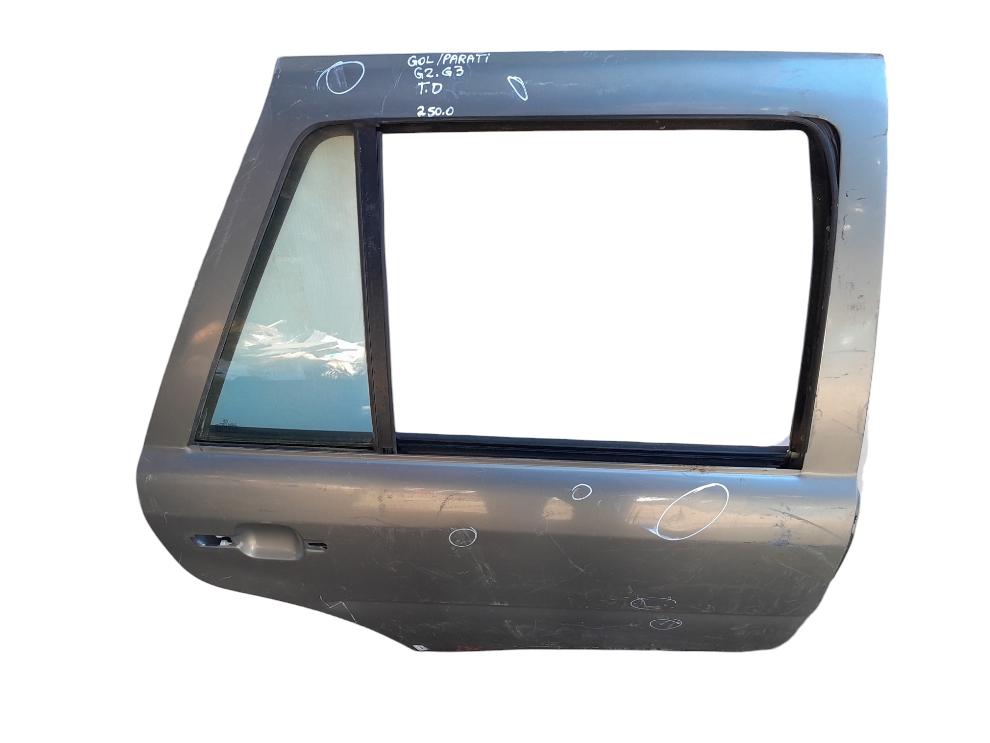 Porta Traseira Direita Volkswagen Gol Parati G2 G3 Detalhe Traseira Direita Cinza 2