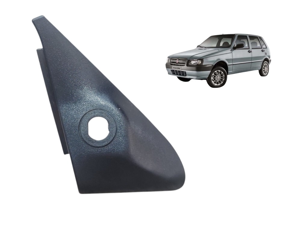 Moldura Int Retrovisor Esquerdo Uno Mille 2004 A 2011 Preto