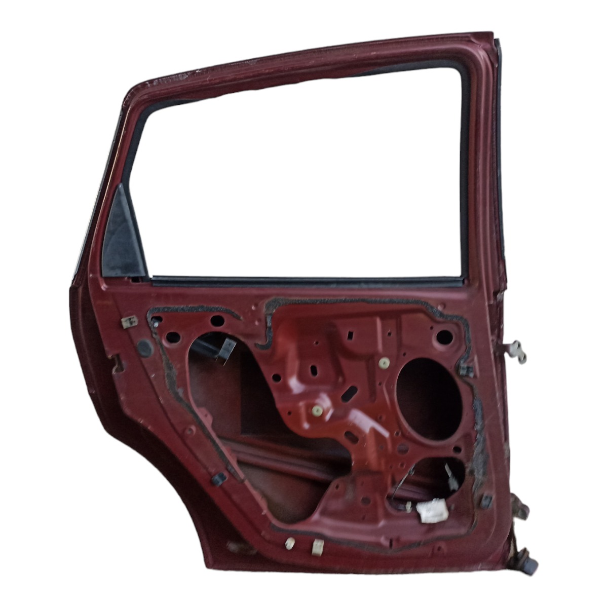 Porta Traseira Esquerda Ford Focus 2002 A 2008 Bom Estado Traseira Esquerda Vermelho