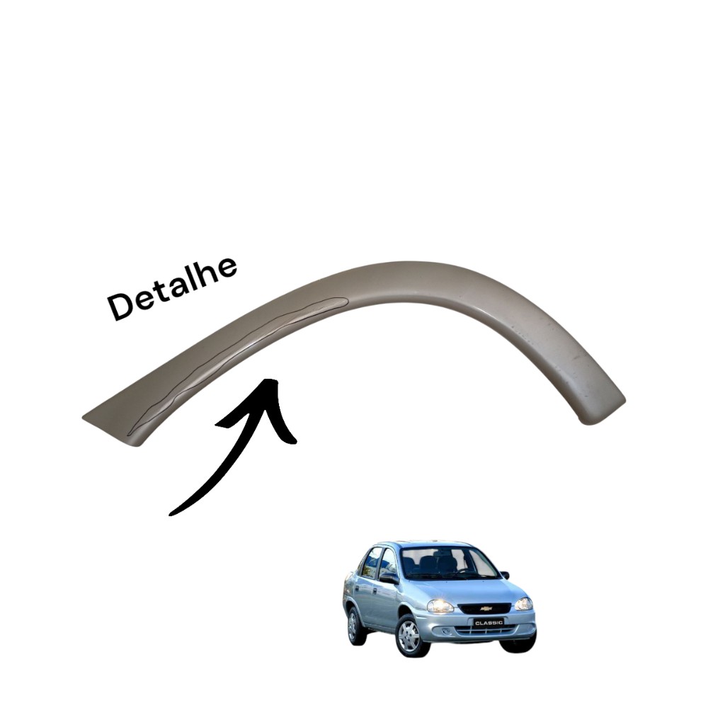 Moldura Paralama Tras Cor Classic Direito 1996 1997 A 2010