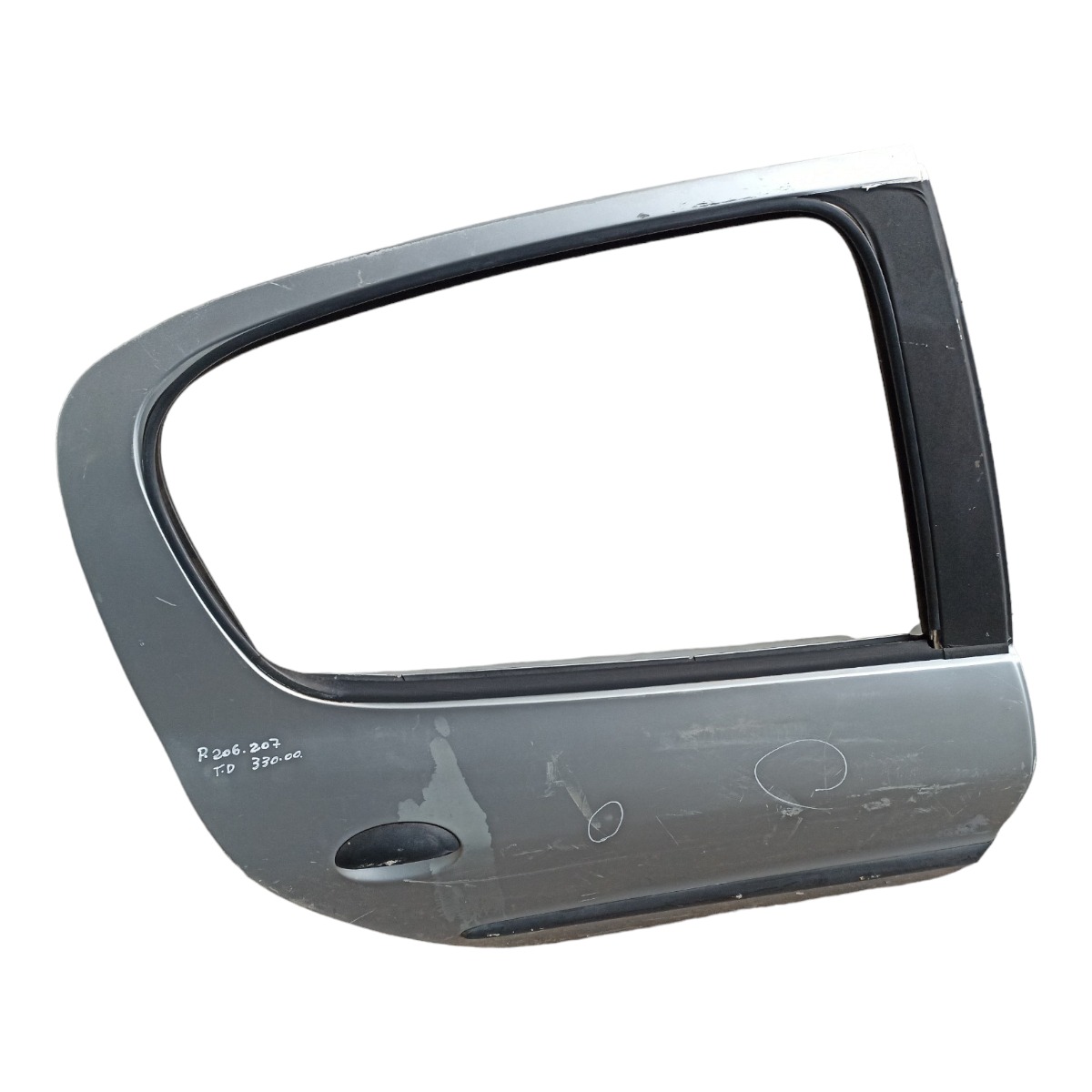 Porta Traseira Direita Peugeot 206 207 Com Detalhes Traseira Direito Prata 2