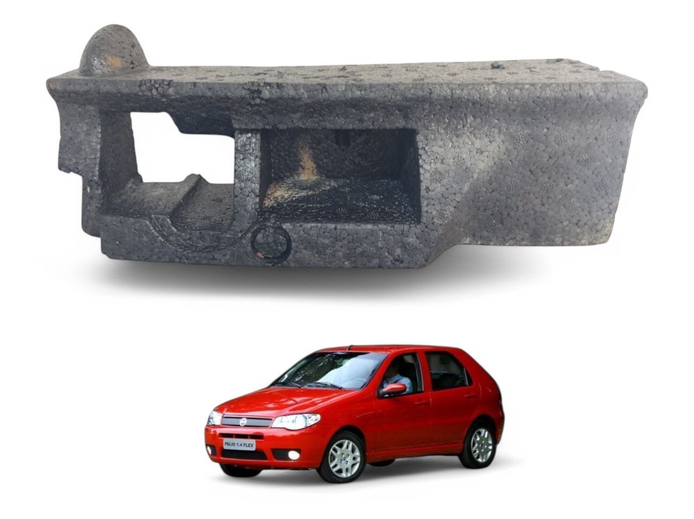 Absorvidor Impacto Para-choque Traseiro Siena 2004 A 2008