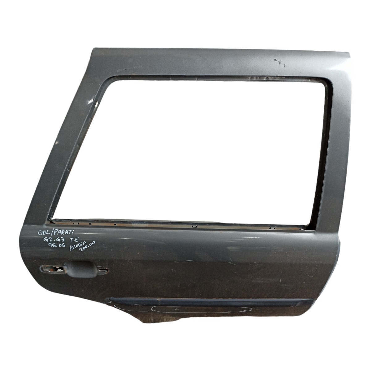 Porta Traseira Direita Gol Parati 1995 1996 G2 G3 C/avaria Traseira Direito Cinza 3