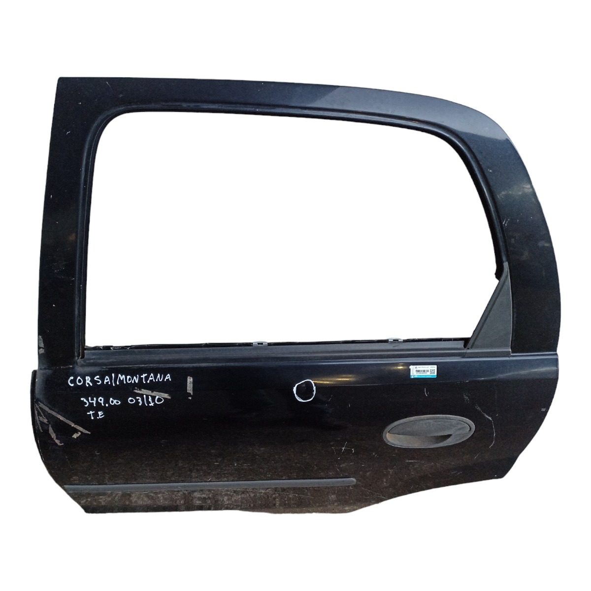 Porta Traseira Esquerda Chevrolet Corsa Montana 03/10 Traseira Esquerdo Preto 2