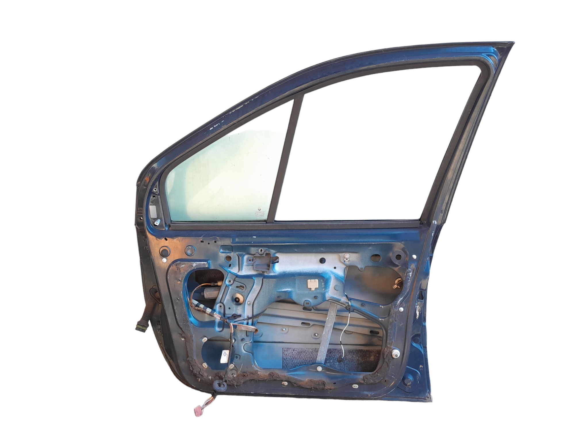 Porta Dianteira Direita Renault Scenic Original Com Detalhe Dianteira Direito Azul 2