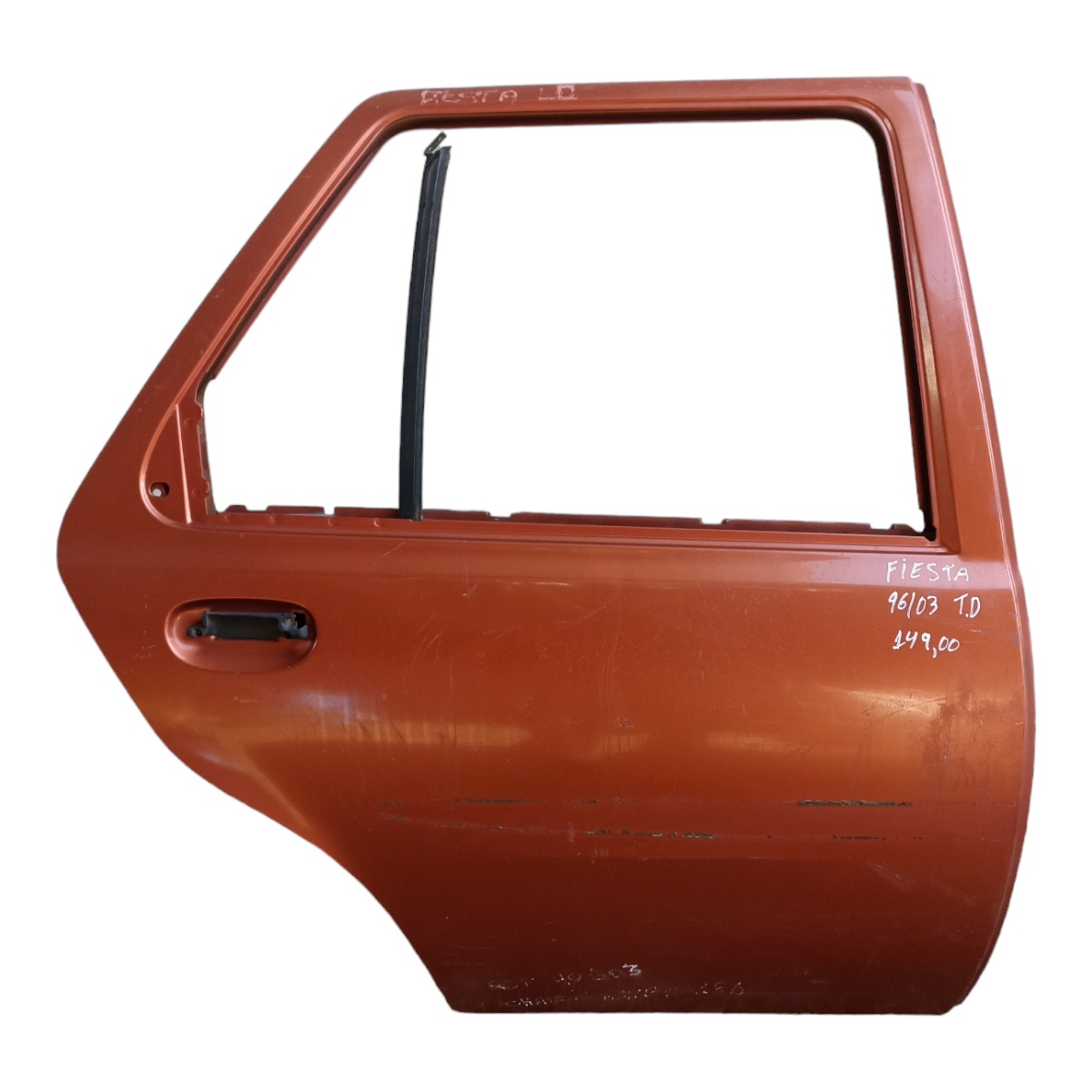 Porta Traseira Direita Fiesta 1996 A 2003 Ford  Traseira Direito Dourado 1