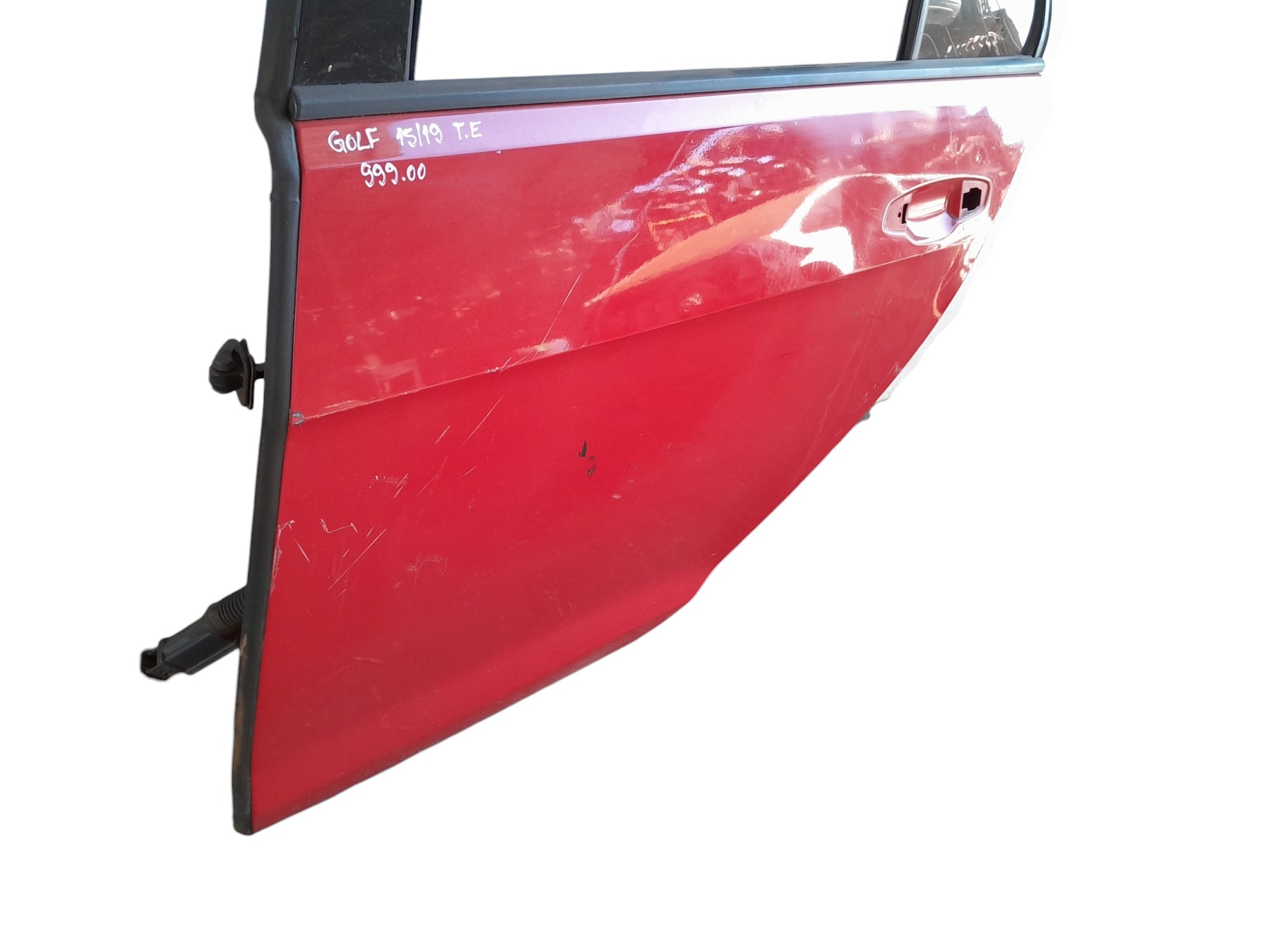 Porta Traseira Esquerda Volkswagen Golf 2015 A 2019 Traseira Esquerdo Vermelho 3