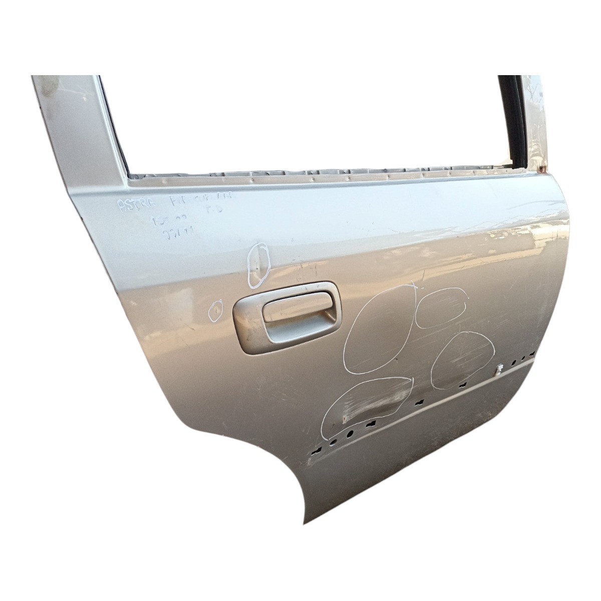 Porta Traseira Direita Gm Astra 1999/2011 Pra Recuperar Traseira Direito Prata 4
