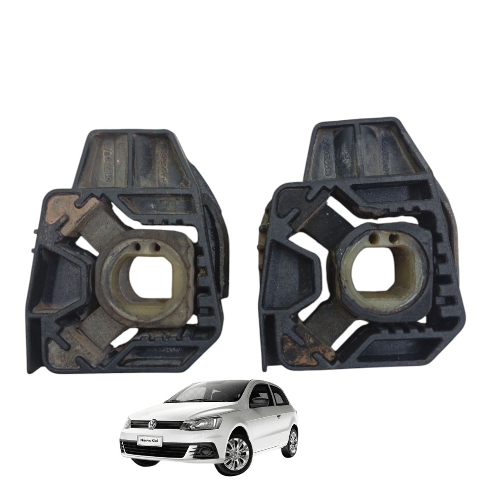 Par Suporte Coxim Inferior Radiador Gol 1.6 G6 G7 C/ar 13/18
