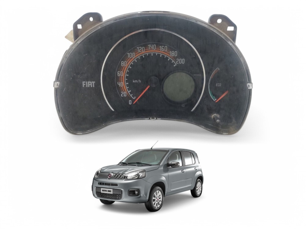 Painel Velocímetro Fiat Uno Vivace 2010 A 2016 Preto