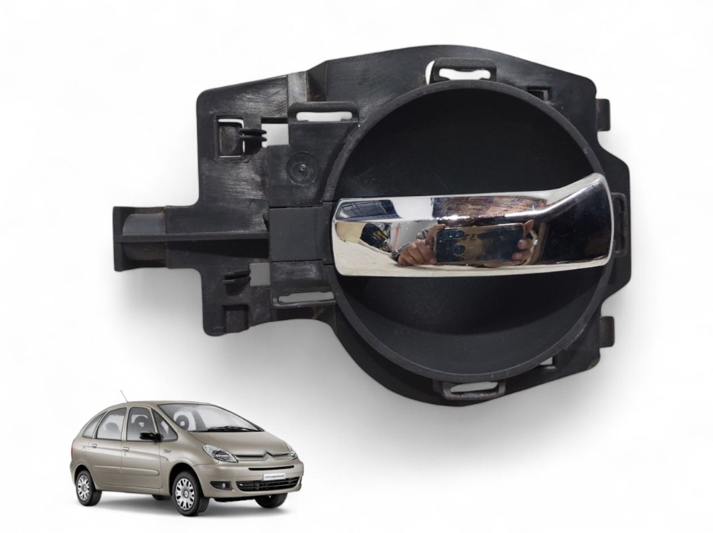 Maçaneta Interna Dianteira Traseira Citroën C3 9647164977 Cromado Dianteira/traseira