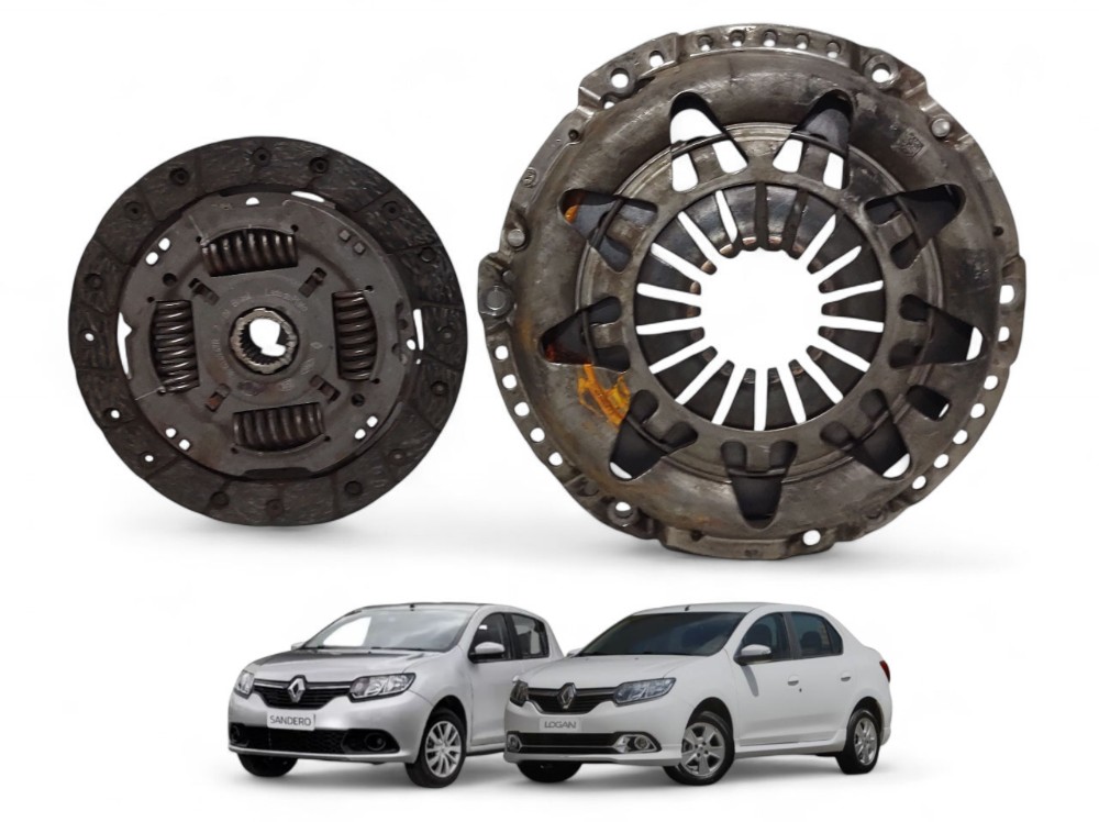 Platô Disco Embreagem Sandero Logan 1.0 3cc 2015 A 2019 Preto