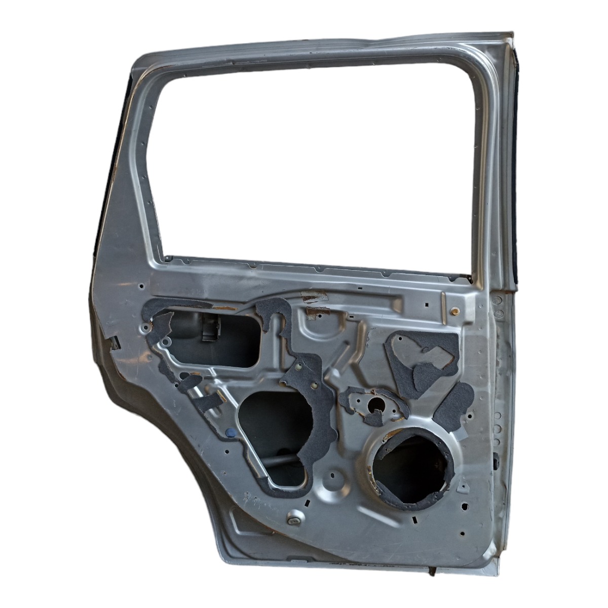 Porta Traseira Esquerda Ford Fiesta 2004 A 2012 Com Avarias Traseira Esquerda Prata 5