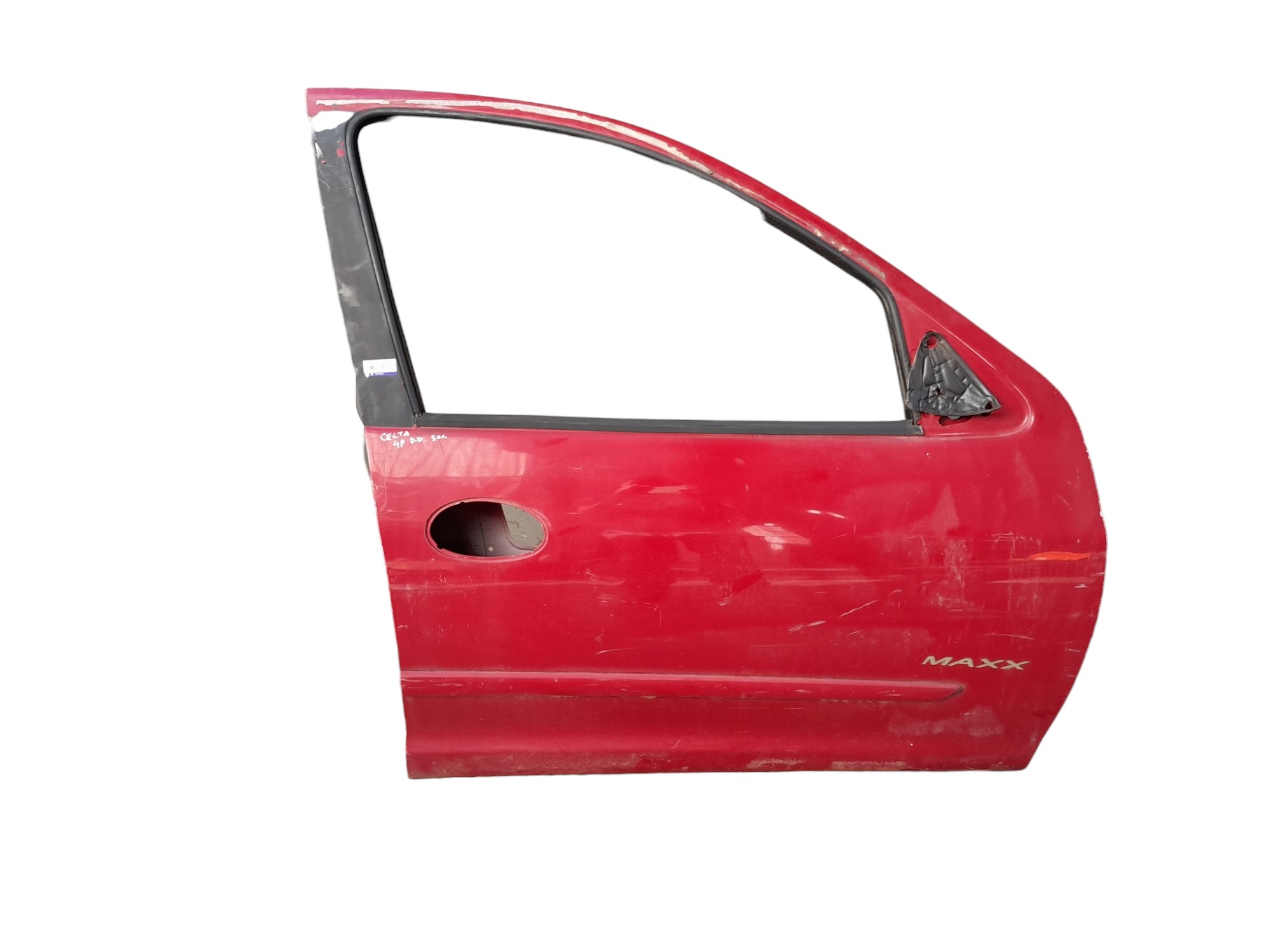 Porta Dianteira Direita Chevrolet Celta Todos Modelos Dianteira Direito Vermelho 1