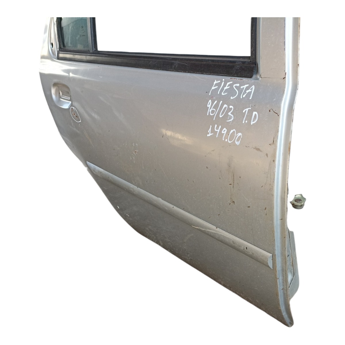 Porta Traseira Direta Ford Fiesta 1996 1997 1998 A 2016 Traseira Direito Prata 3