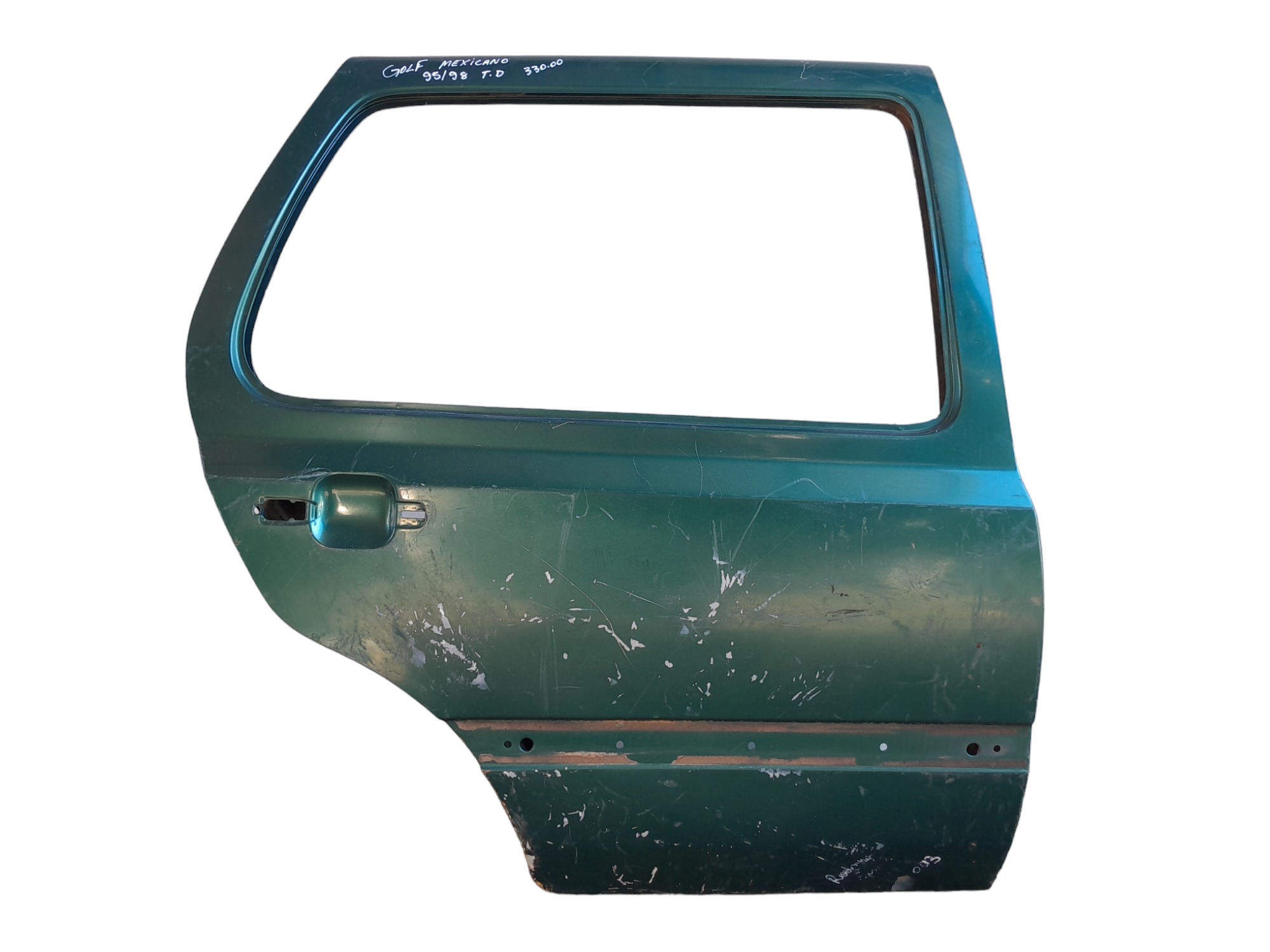 Porta Traseira Direita Volkswagen Golf Mexicano 95/98 Traseira Direita Verde