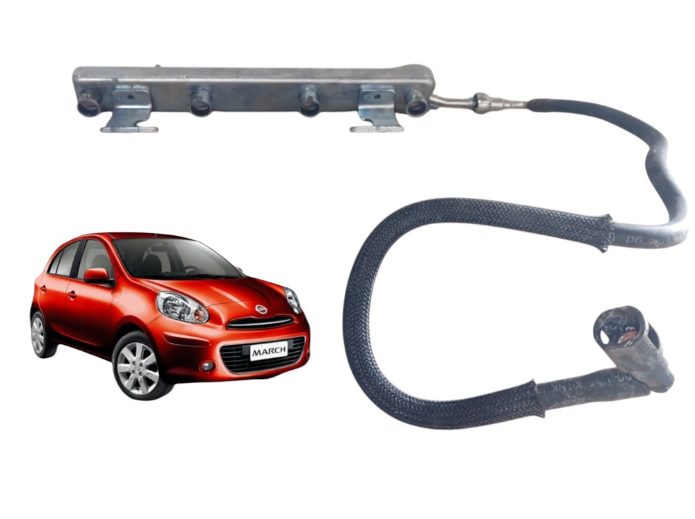 Flauta Bicos Injetores Nissan March 1.6 4cc 2011 A 2015
