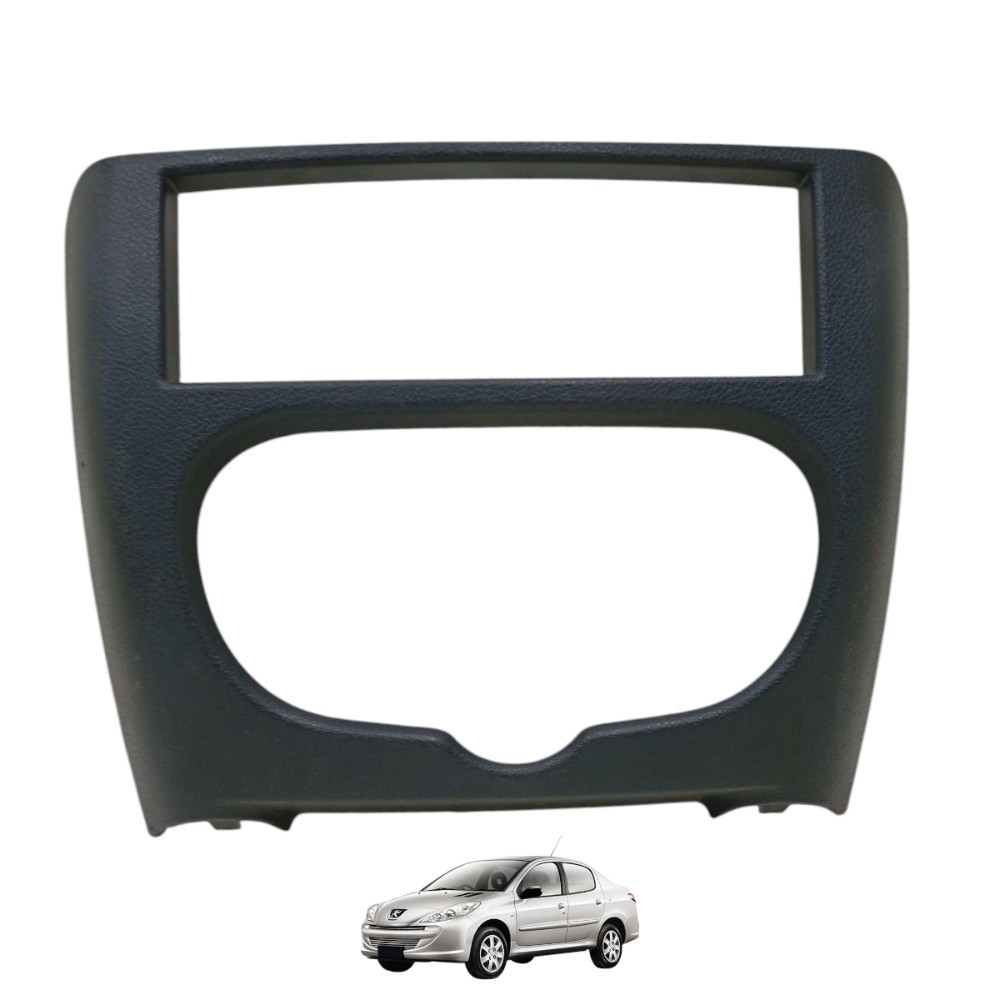 Moldura Central Radio Comando De Ar Peugeot 206 207  Preto