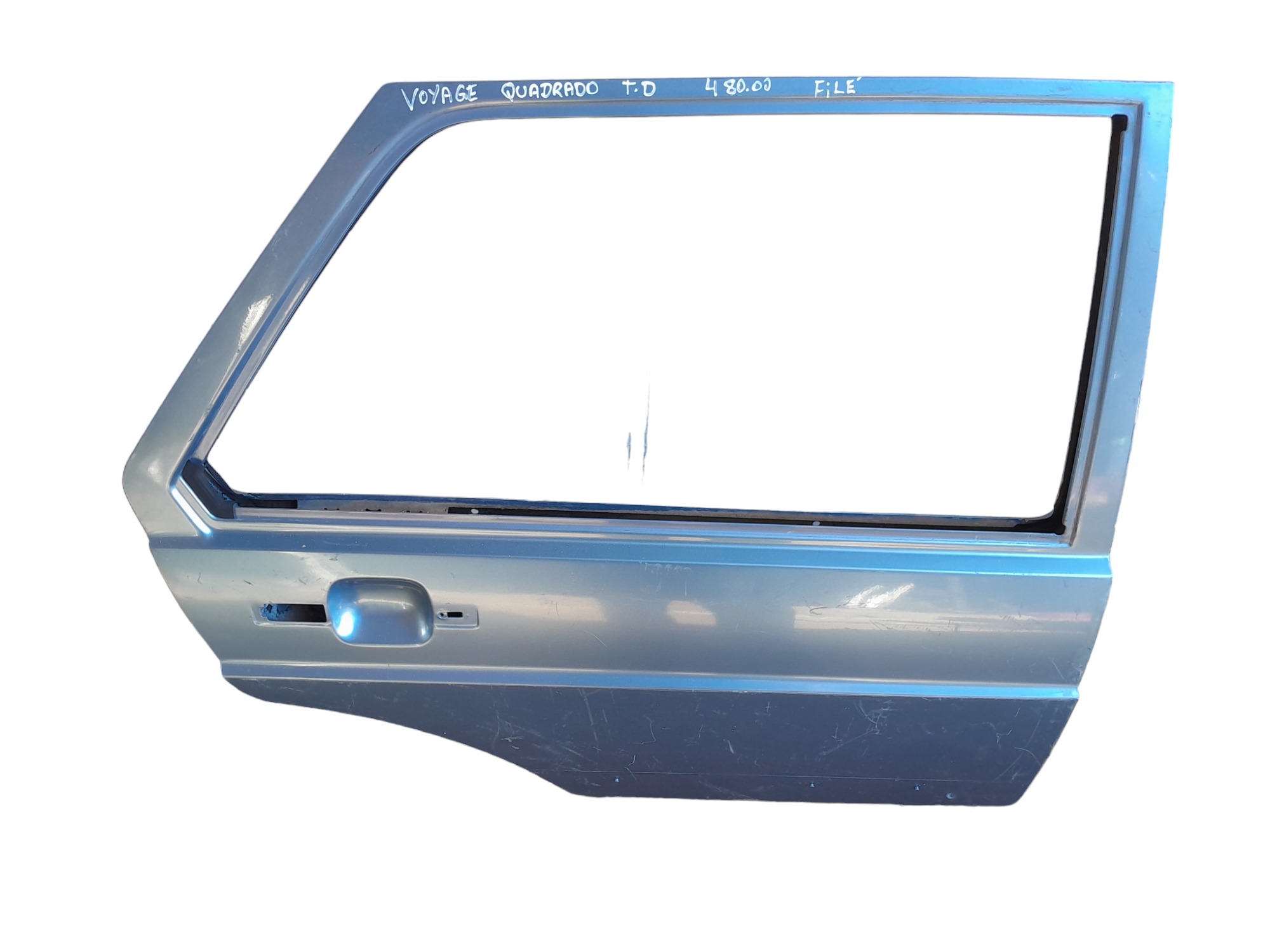 Porta Traseira Direita Vw Voyage Voyage Quadrado Filé  Traseira Direito Azul 3