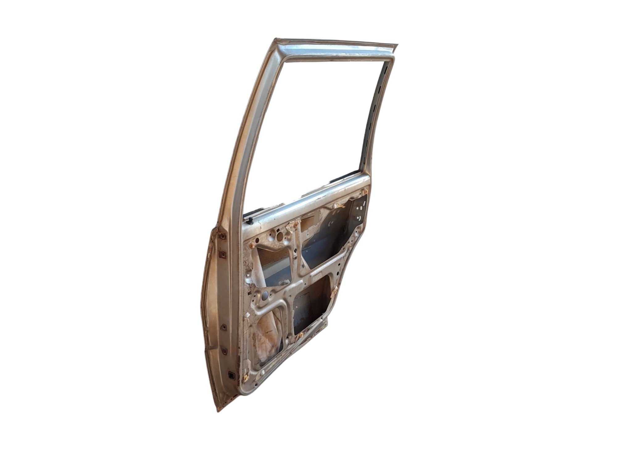 Porta Traseira Direita Fiat Uno 1984 A 2003 Para Recuperar  Traseira Direita Prata 6