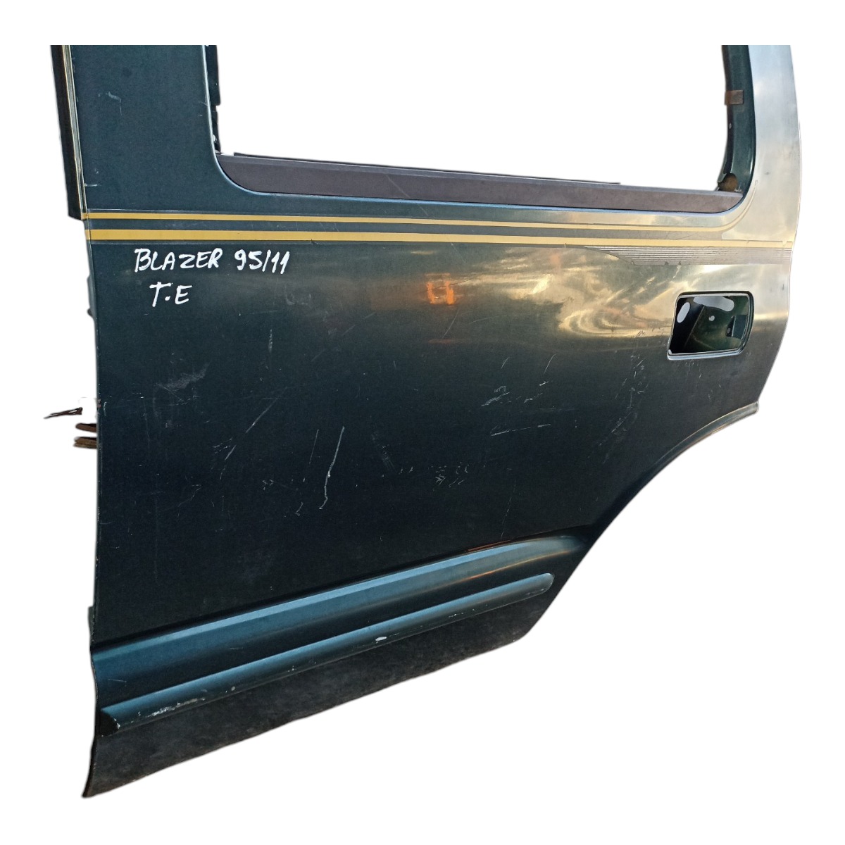 Porta Traseira Esquerda Chevrolet Blazer 1995/2011 Original Traseira Esquerda Verde 4