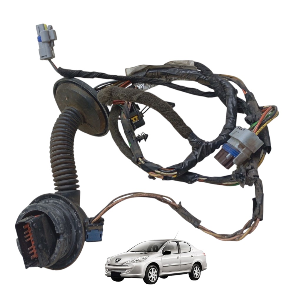 Chicote Porta Dianteira Esquerda Peugeot 207 Vidro Elétrico