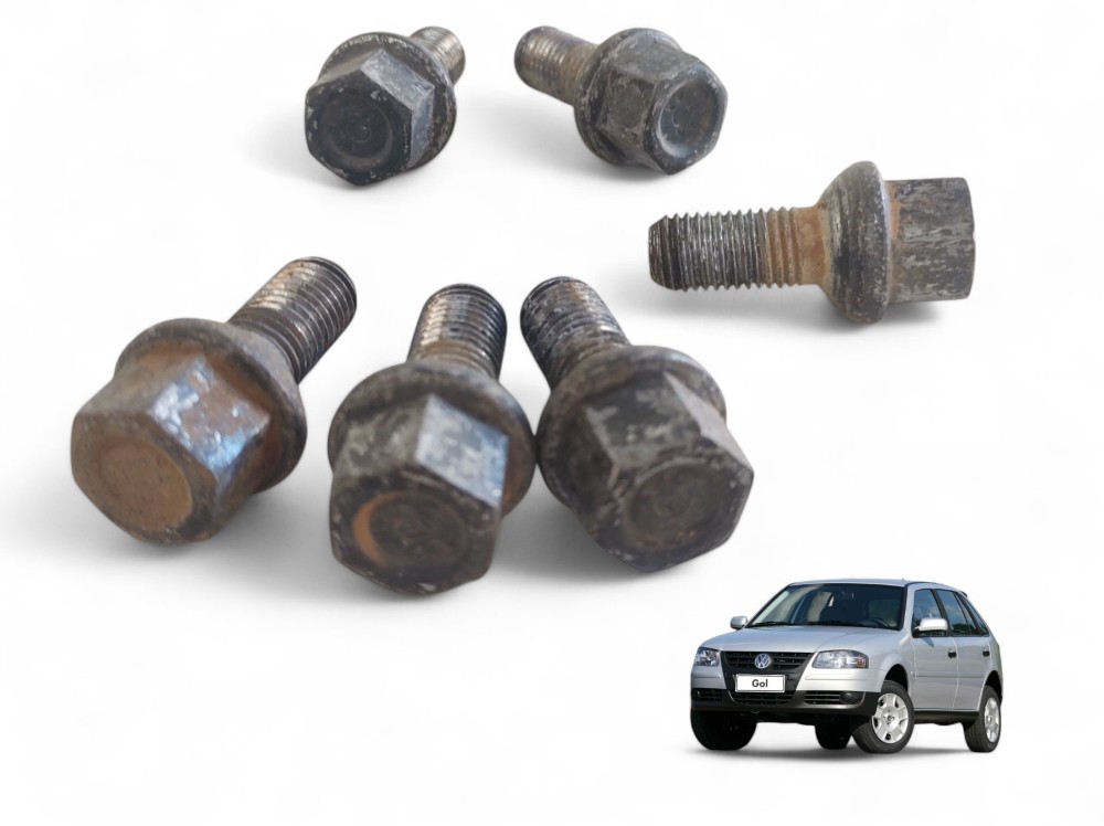 Kit 6 Parafusos Roda Gol Saveiro Parati 1995 A 2012