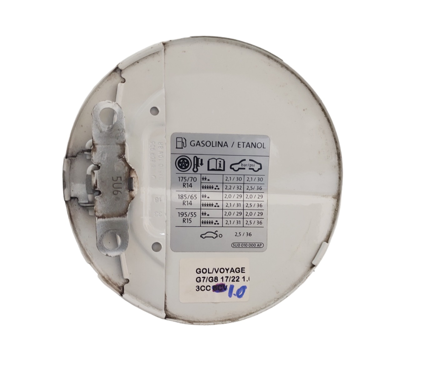 Portinhola Tampa Tanque Combustível Gol 17 A 22 5u6809905 Branco 2022 2