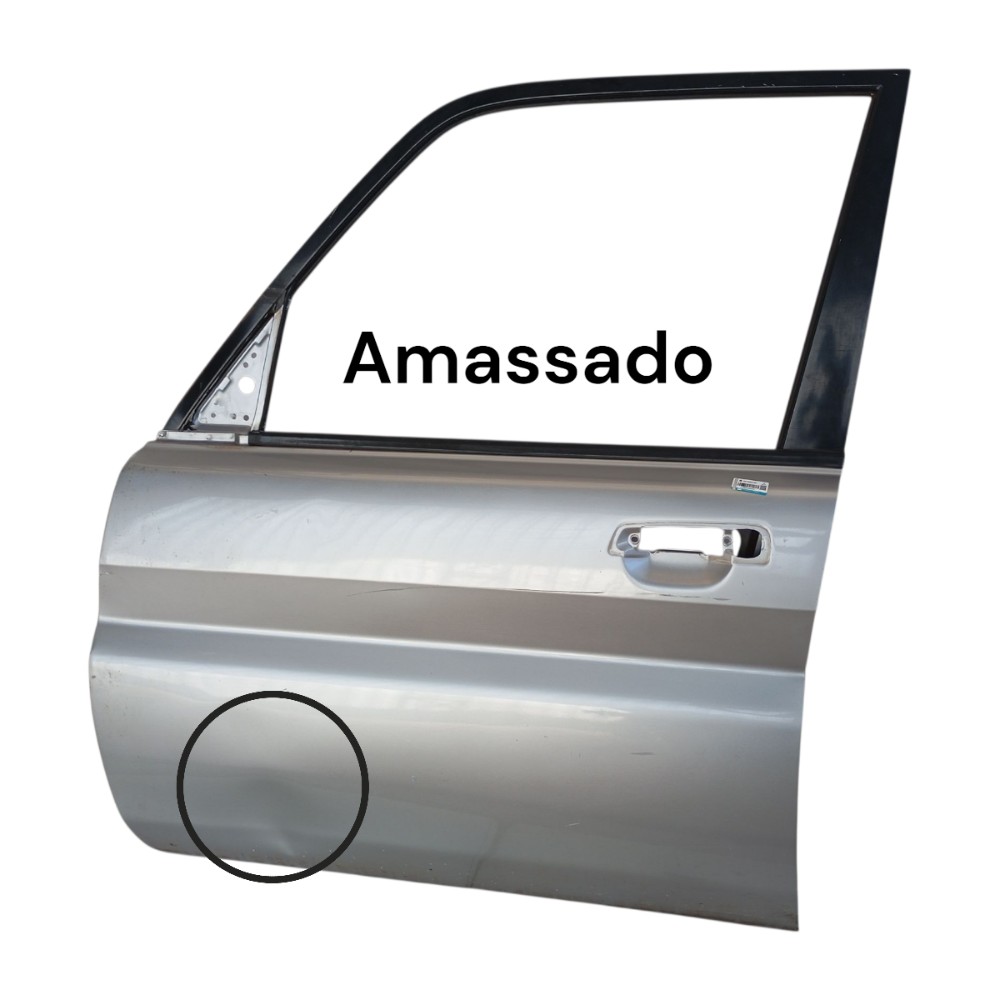 Porta Dianteira Esquerda Pajero Tr4 2003 2004/2008 Original Dianteira Esquerdo Prata